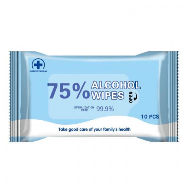 【2000 Packages】DISINFECTION&CLEAN 75% Alcohol Wipes 10 PCS Wholesale only