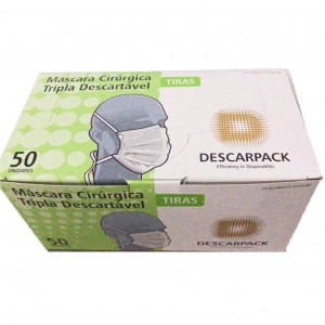 DESCARPACK Disposable Surgical Mask 50 PCS/box (Bandage)